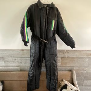 Vintage Retro Patriot Industries belted snowsuit men’s size XL